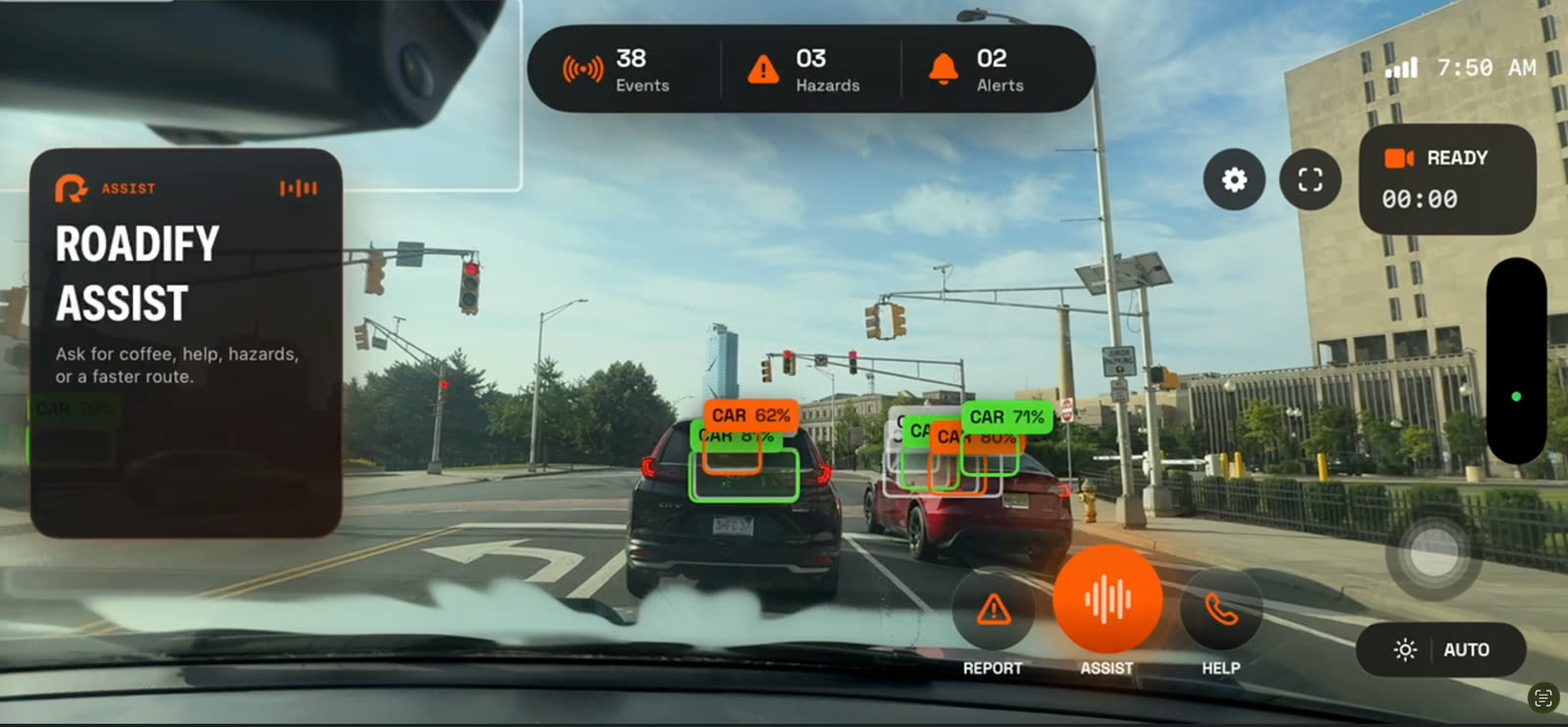 Voice interaction — Hey Roadify